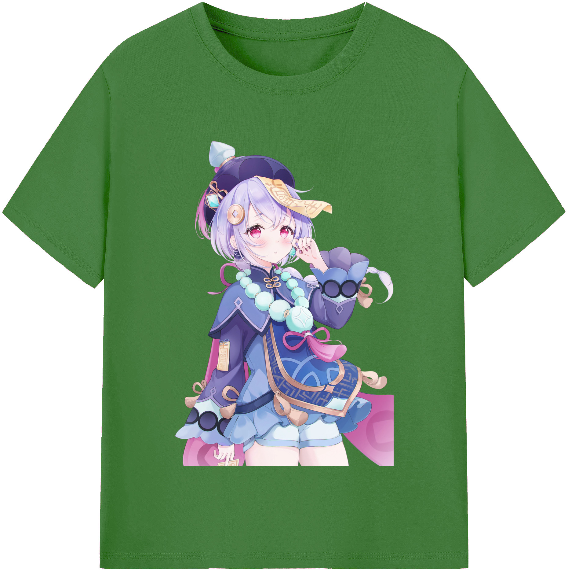 げんし神 七七 なな  genshin Nana レディースカジュアルプリントTシャツ（綿100％）